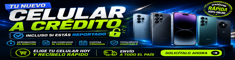 Banner celulares a credito para reportados